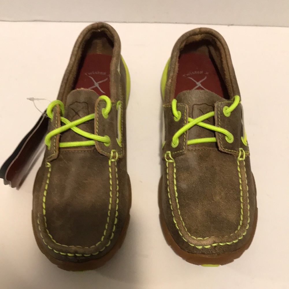 Twisted X Ladies bomber shoes neon yellow